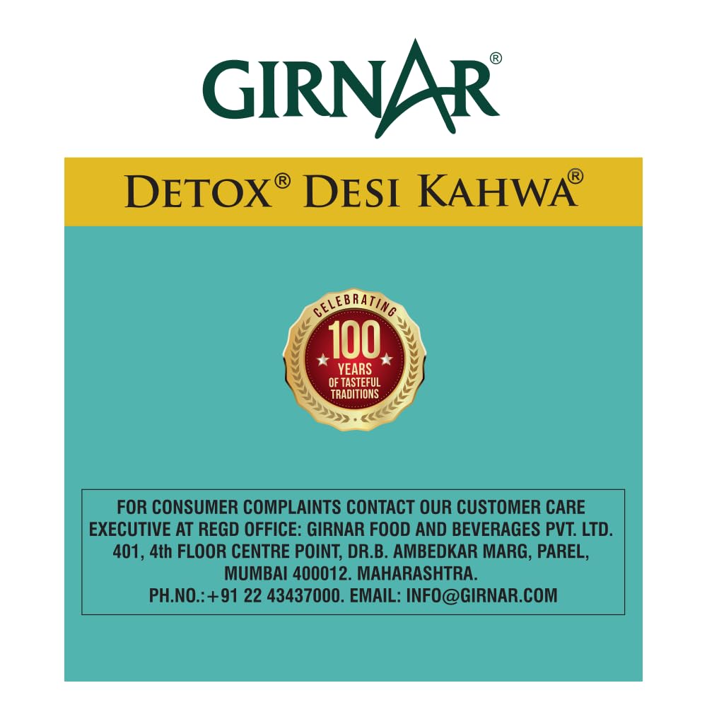 Girnar Food &amp; Beverages Pvt. Ltd. Detox Green Tea - Desi Kahwa (36 Tea Bags) 90 gm