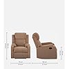 Sleepyhead RX6 - Single Seater Suede Fabric Recliner (Mocha Brown) |3 Modes of Comfort |High Back Rest for Extra Neck &amp; Lumbar Support | Premium Pocket Springs for Plush Feeling