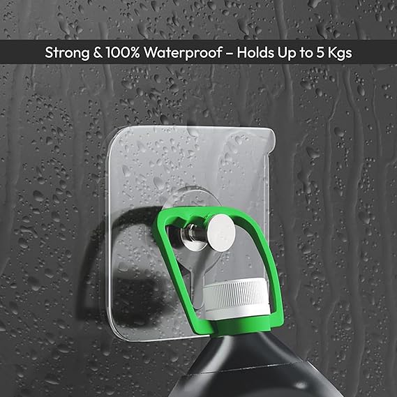 Zulaxy Photo Frame Hooks for Wall Without Drilling, 10 Pack Self Adhesive Hooks for Wall Heavy Duty Strong Nail Free for Hanging Photo Frame (Hanging Hook, Transparent) Stainless Steel