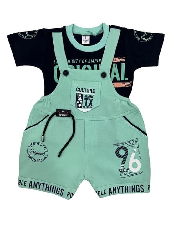 SPONGY Dungaree Set for Baby Boy and Baby Girl | Kids Clothing Set
