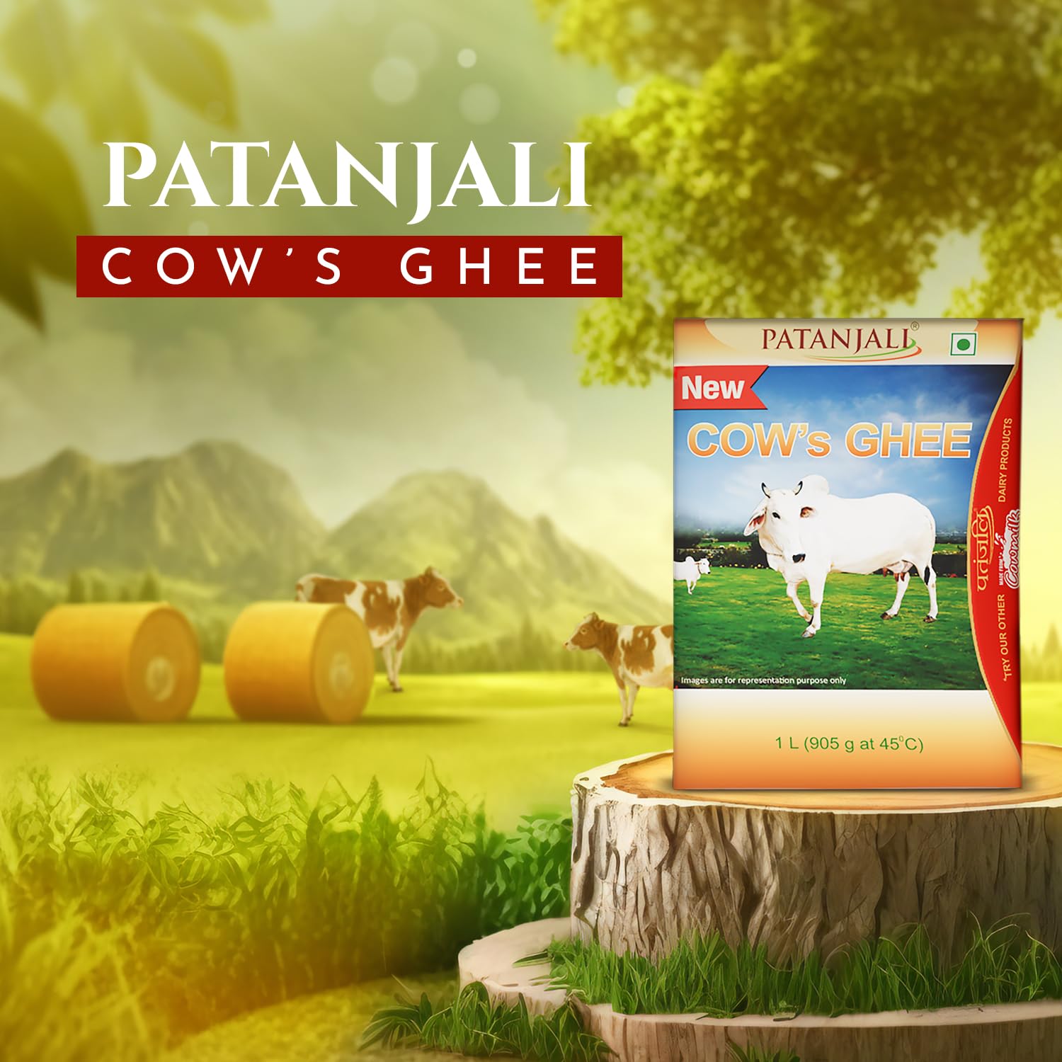 Patanjali Cow Ghee, 1L(1 kg)