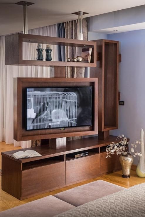 Audiovan Led Tv 360 Rotating TV Bracket for Room Partition Mounting Rotation Stand for partition Compatible for 32-75 Inches