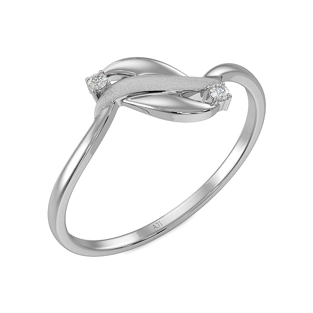 Joyalukkas 950 Platinum Platinum and Diamond Ring for Girls