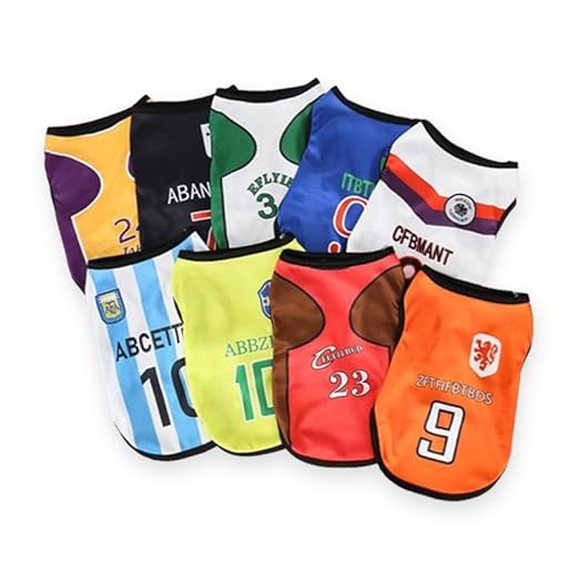 Yellowcult Cute Dog T-Shirt Clothes, Summer Sweetshirts Sporty Pet Random Design Outfit for Small Breed Dog, cat, Puppy, Kitten, Diwali, Festival, Travel, Outing, Photos(L- Any 1)