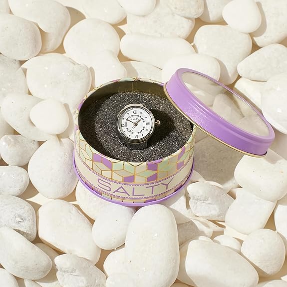 SALTY Anti Tarnish Gold Shimmering Cushion-Cut Finger Ring for Women | Adjustable Fancy Jewellery Design | Latest Fashion Accessories for Girls | Minimal Jewelry | Gift for Valentines Day, Christmas, Marriage, Birthday