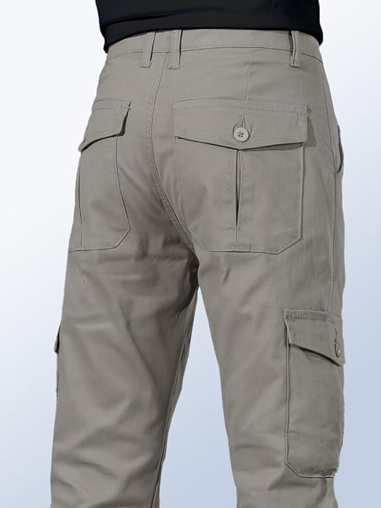 TOPLOT Men Cotton Cargo Pants || Cargo for Men || Straight-Leg Cargo for Man || Men Casual Pant