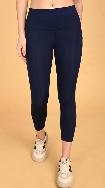 COPPERSMITH Gym Pants for Women Workout, High Waist Yoga Leggings &amp; Tights, Stretchable Active Sports Bottom Wear Track Pants, Zumba Joggers Exercise Outfit