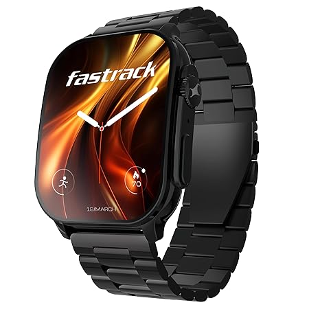 Fastrack Astor FS2 Pro Smart Watch, 1.96” AMOLED Display, 410 * 502 Pixel Resolution, SingleSync BT Calling, AI Voice Assistant, 100+ Sports Modes &amp; Smartwatch Faces, Upto 5 Day Battery, IP68