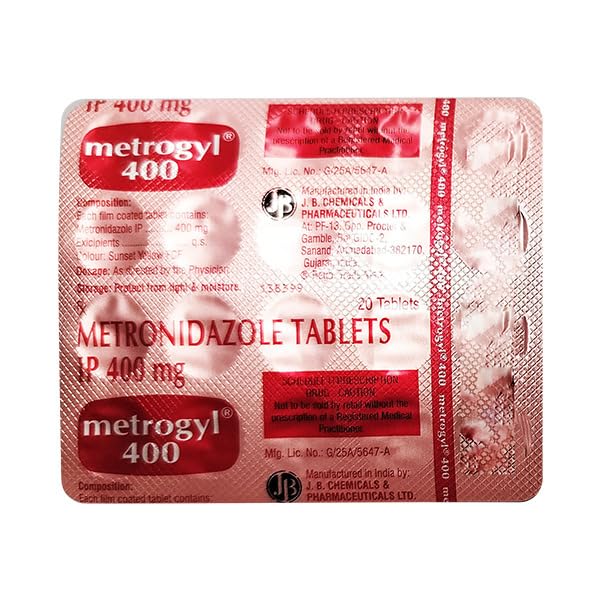Metrogyl 400 - Strip of 20 Tablets