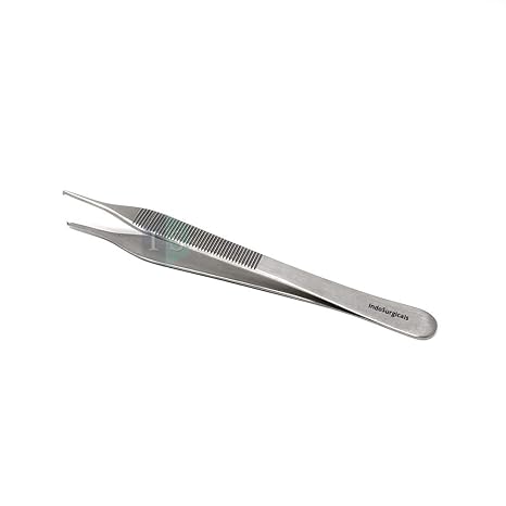 IS IndoSurgicals Adson Forceps (5", Toothed Dissecting)