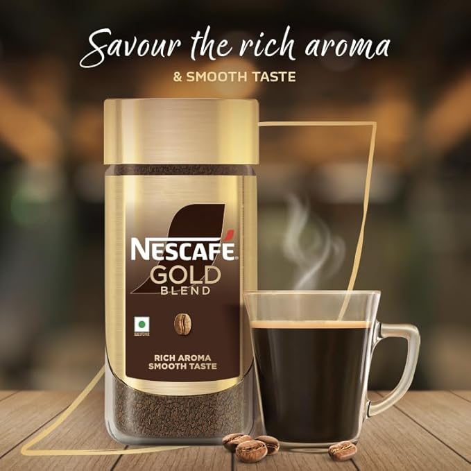 NESCAFE Gold Instant Coffee Powder | Premium Imported Coffee | Freeze Dried | Rich &amp; Smooth Taste | 100g, Jar