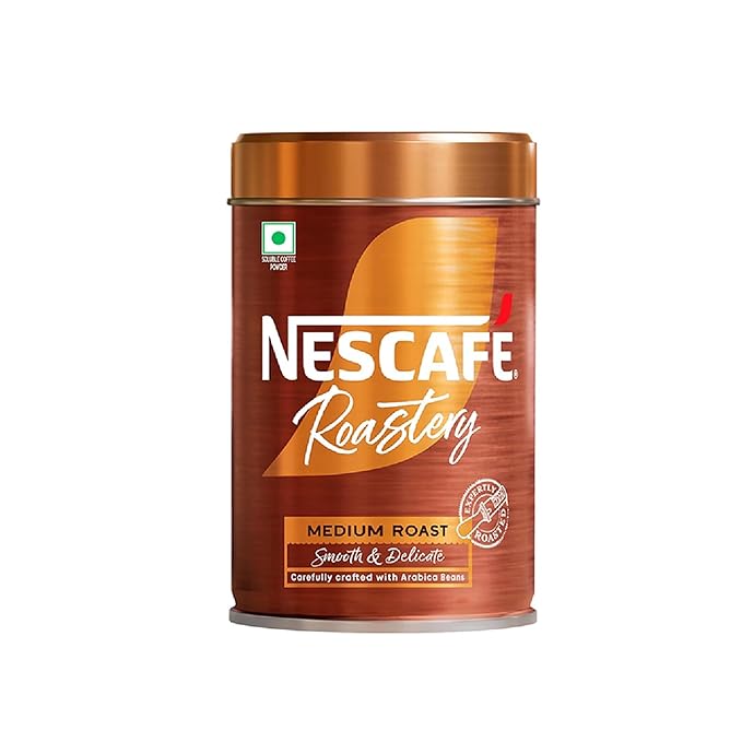 NESCAFE Roastery | Premium Imported Coffee | Medium Roast | Crafted by Master Roasters |Elevate your Coffee Experience | Rich &amp; Intense Taste | 95g Tin (New Launch) Canister