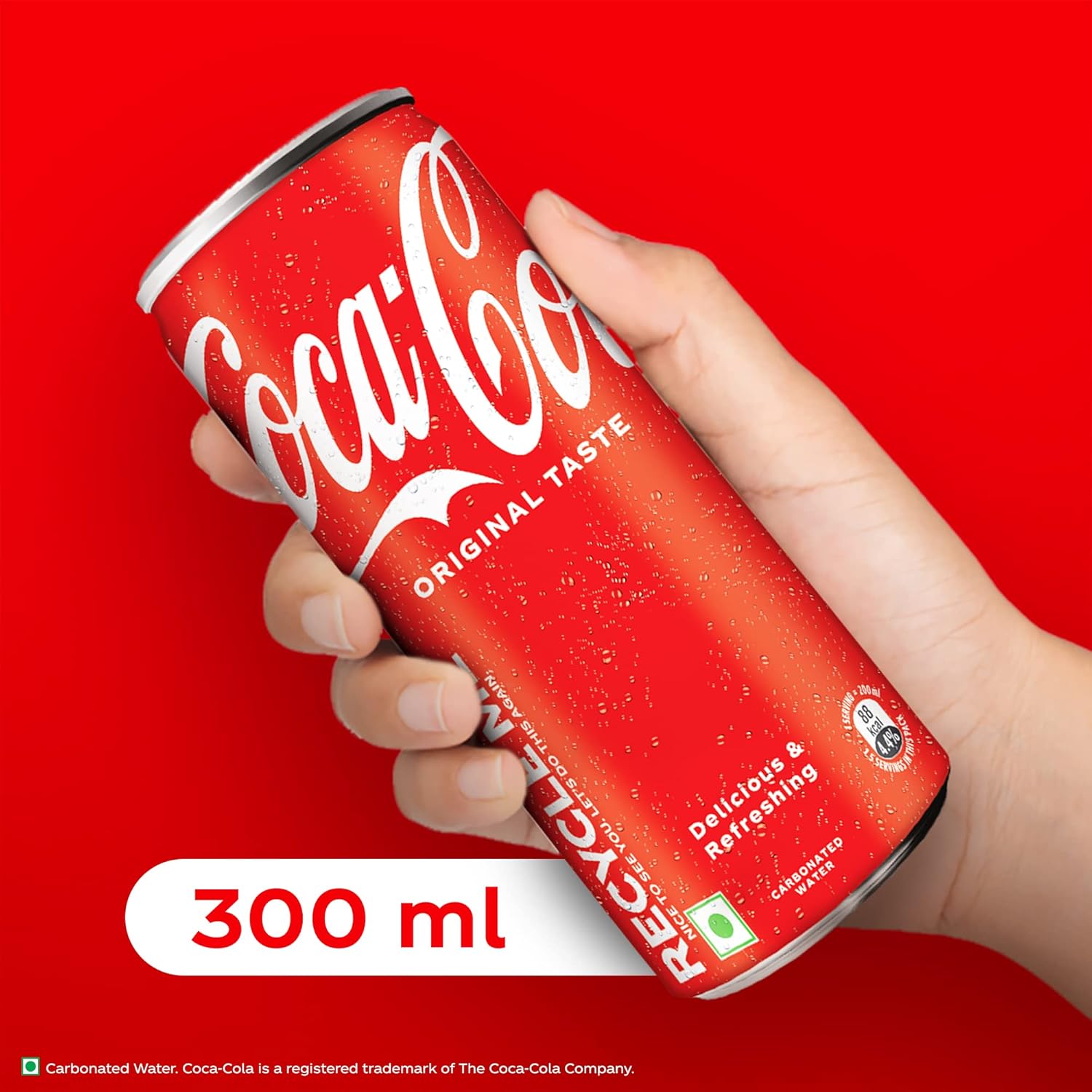 Coca-Cola Original Taste Soft Drink Can, 300 Ml