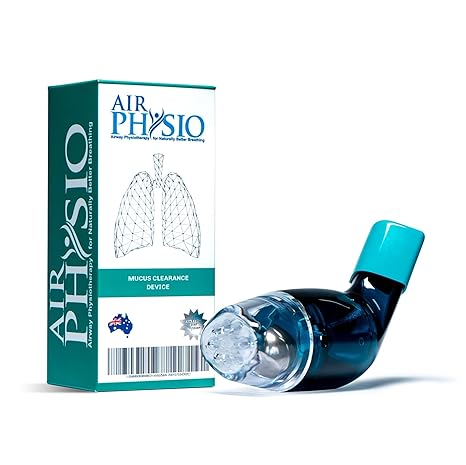 AirPhysio Natural Breathing Lung Expansion &amp; Mucus Removal Device, Exerciser &amp; Cleanse Therapy Aid Improves Sleep &amp; Fitness, Treatment for COPD,Asthma,Bronchitis,Cystic Fibrosis, Smoker Relief