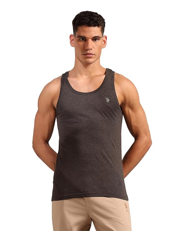 U.S. Polo ASSN. Men's PV004 Premium Breathable Bamboo Cotton Innerwear Vest