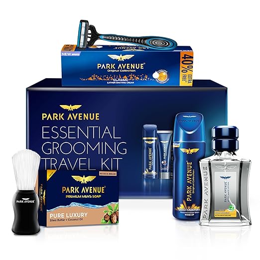 Park Avenue Essential Grooming Collection 7 in 1 Combo Grooming Kit for men
