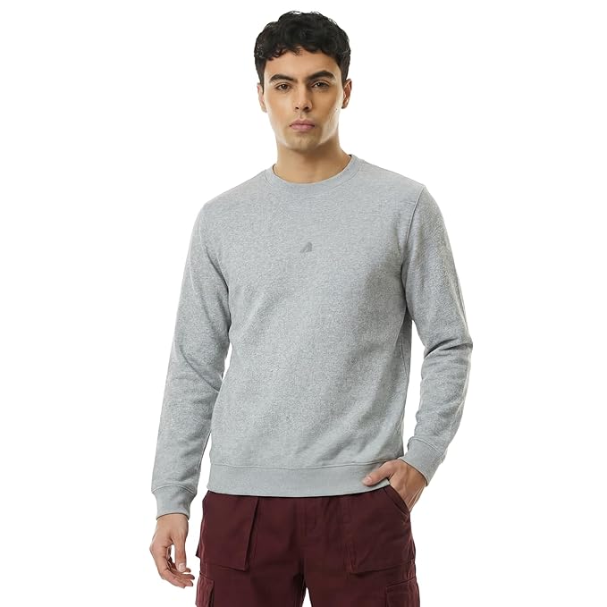 Boldfit Sweatshirt for Man, Ultra Soft Warm Sweatshirts for Men, Stylish Tailored Fit Full Sleeve Mens Sweatshirts, Tshirt Style Winter Wear for Men, Winter Sweatshirt for Casual &amp; Semi-Formal Outfits