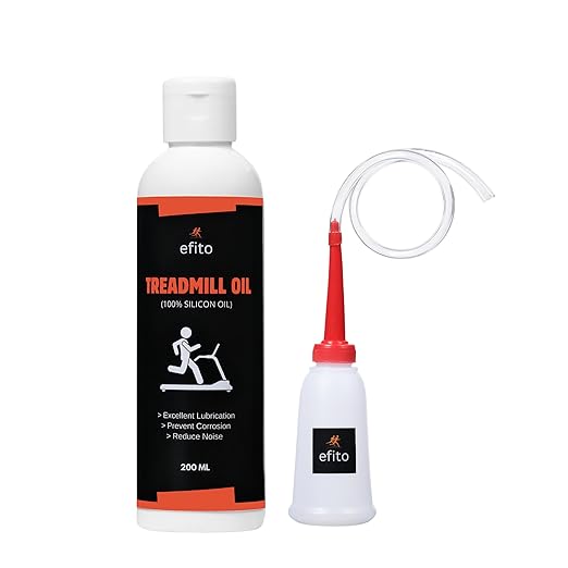 200 ml High Viscosity Pure Silicone Treadmill Lubricant Oil for Belt - Premium Silicone Lubricant with Oil Dispenser for Smooth Performance &amp; Longevity