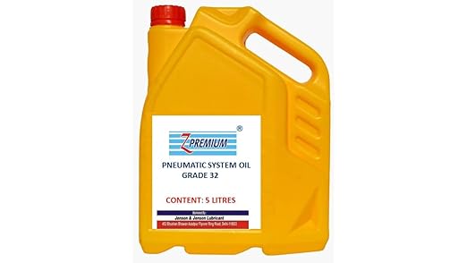 ZPremium Pneumatic System Oil 32 Grade – 5 Litre | For Pneumatic Tools, Valves, Cylinders, Industrial Automation Equipment, Lubrication and Maintenance Use in Compressed Air Systems